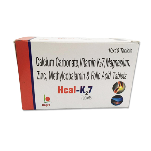 Calcium Citrate Malate ,Vitamin K27 ,Vitamin D3 , Methylcobalamin and Minerals Tablets (10*10)
