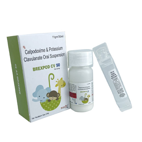 Cefpodoxime 50 mg + Clavulanic acid 31.25mg DRY SYRUP