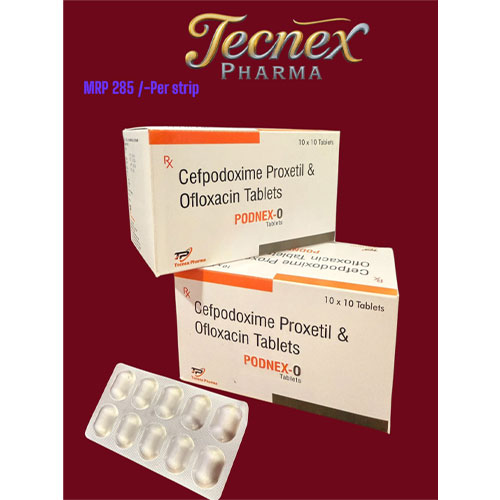 Cefpodoxime Proxetil 200 mg + Ofloxacin 200 mg Tablets