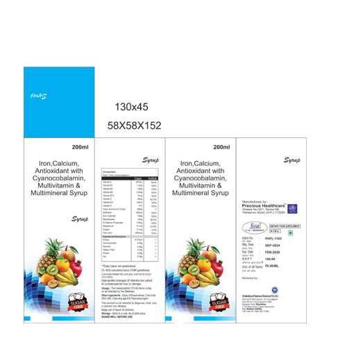 Cyanocobalamin With Lycopene And Multivitamin Syrup