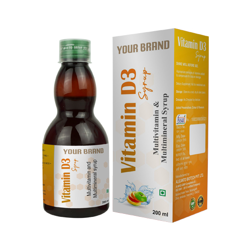 Vitamin D3 with Multivitamin + Multimineral Syrup