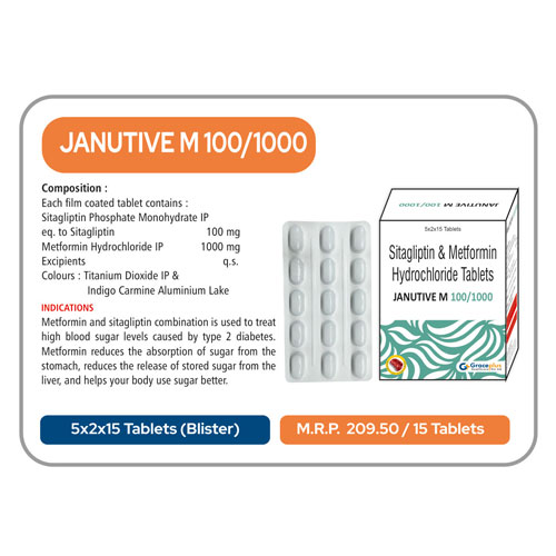 JANUTIVE M-100/1000 TABLETS