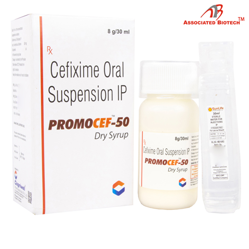 Cefixime Trihydrate -50mg /100mg / 5ml Dry Syrup