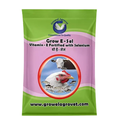 Grow E-Sel – Vitamin E Selenium with Biotin, and Vitamin – C for Poultry, Birds and Animals