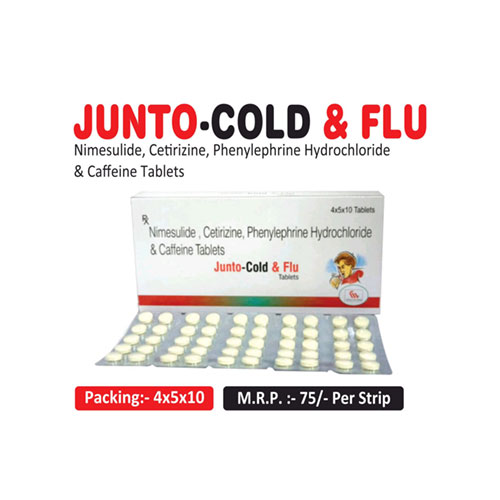 Nimesulide + Cetirizine + Phenylephrine + Caffeine Tablets