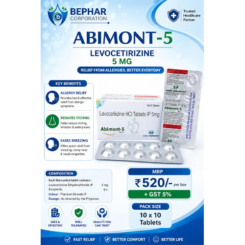 ABIMONT-5 MG TABLETS