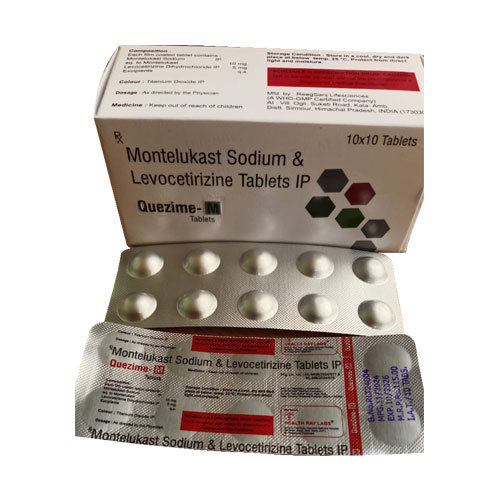 Levocetirizine Dihydrochloride + Montelukast Dispersible Tablets 