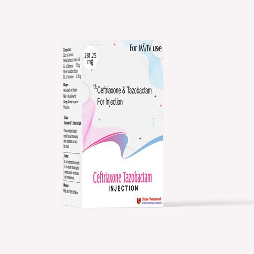Ceftriaxone + Tazobactam 281.25 mg Injection