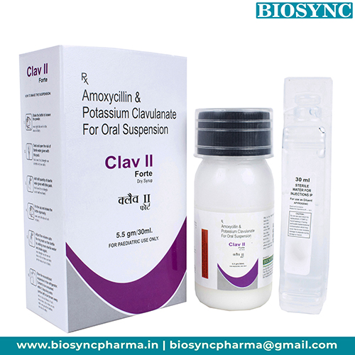 CLAV-II FORTE DRY SYRUP (with water)