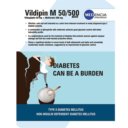 Vildipin-M 50/500 Tablets