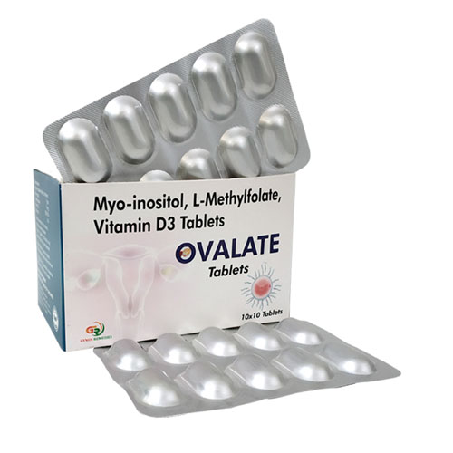 Myoinositol 1GM + L Methylfolate 1Mg +  Vitamin D3 1000 IU Tablets