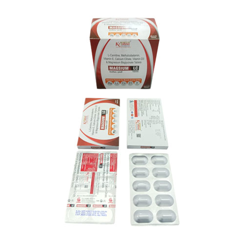 L-Carnitine 500 mg + Methylcobalamin 500 mcg + Vitamin E 10 mg + Calcium Citrate 250 mg + Vitamin D3