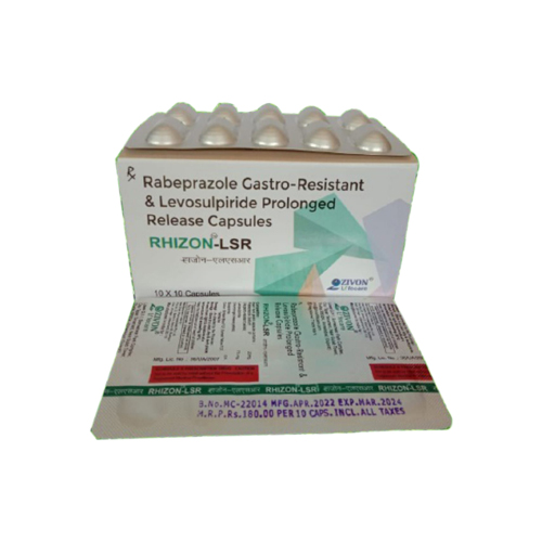 Rabeprazole Gastro Resistant + Levosulpiride Prolonged Release Capsules