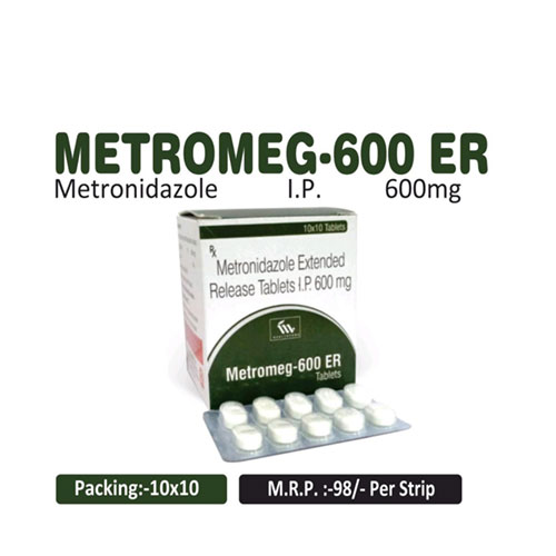 Metronidazole extended Release 600 mg Tablets