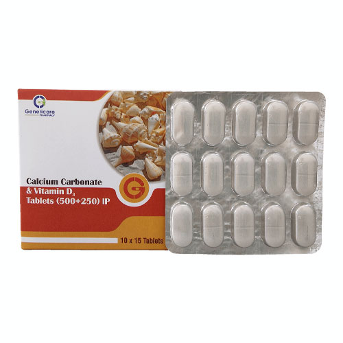 Calcium Carbonate + Vitamin D3 Tablets