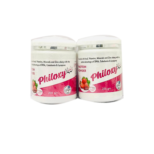 PHILOXY DHA (Sugar Free) Strawberry Protein Powder