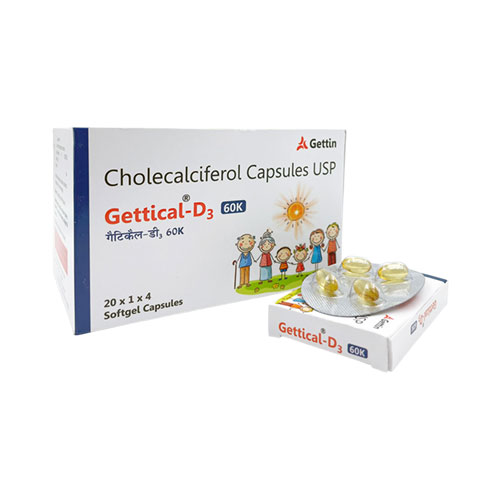 Gettical-D3 60K Softgel Capsules