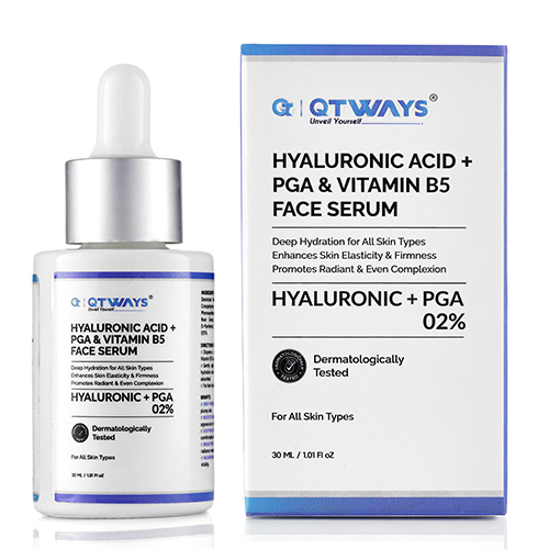 QTWAYS Hyaluronic Acid + PGA & Vitamin B5 Face Serum