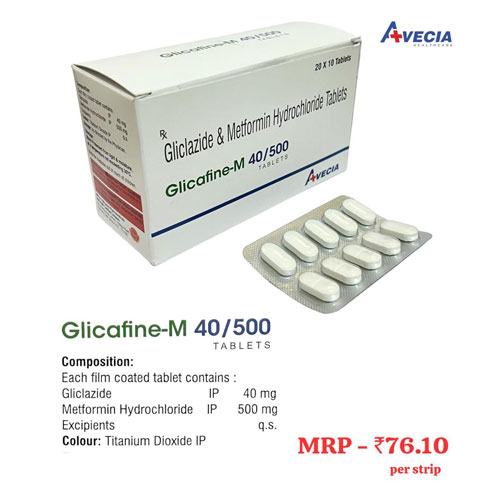 Glicafine-M 40/500 Tablets