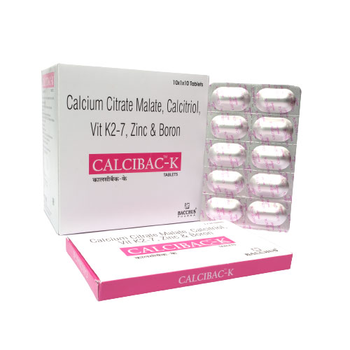 Calcium Citrate Malate + Calcitriol + Vitamin K2-7 + Zinc + Boron Tablets