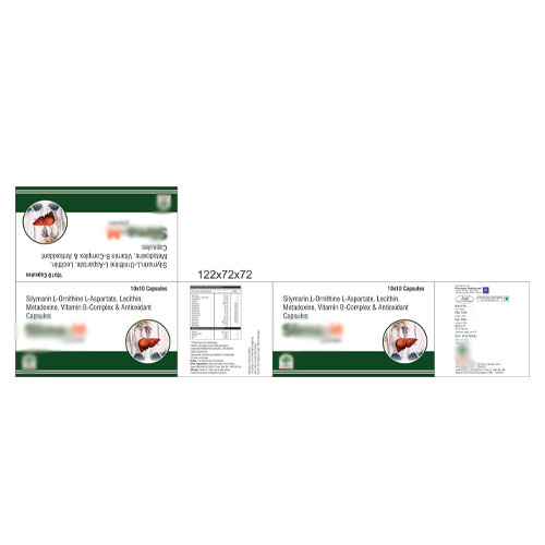 L-Ornithine-L-Aspartate + Tricholine+ Silymarin With B Complex Capsules