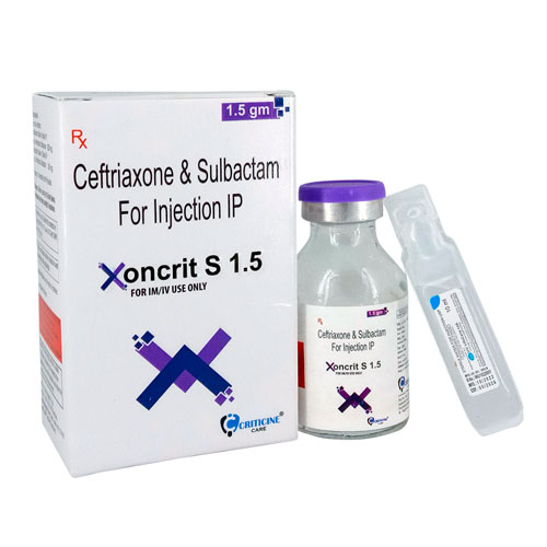 Ceftriaxone 1000 Mg+ Sulbactam 500 Mg Injections