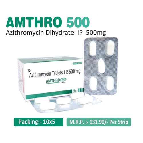 Azithromycin Dihydrate IP 500mg Tablets