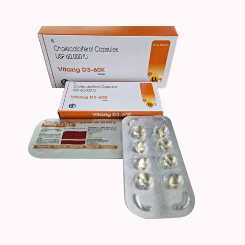 Vitazig D3-60K Softgel Capsules