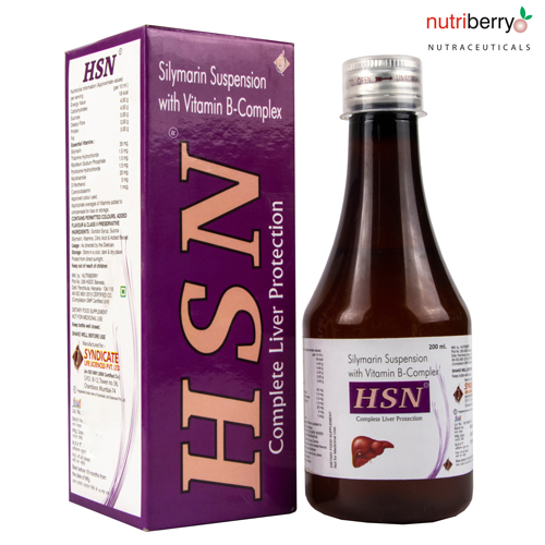 Silymarin 40mg + L-Ornithine 150mg + vitamin B1 1.12 mg + Vitamin B12 + B-Complex Syrup