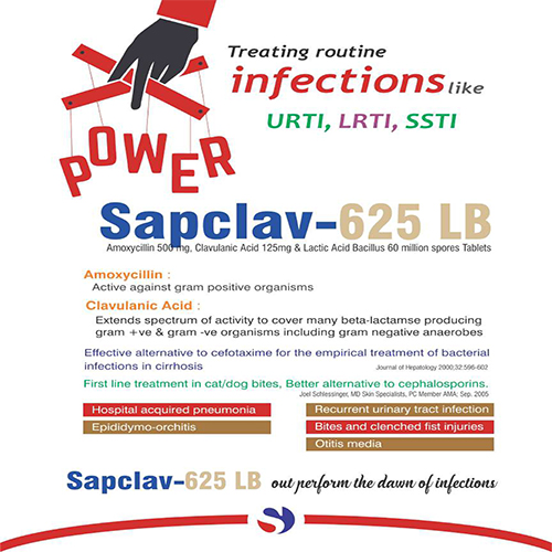 Sapclav-625 LB Tablets