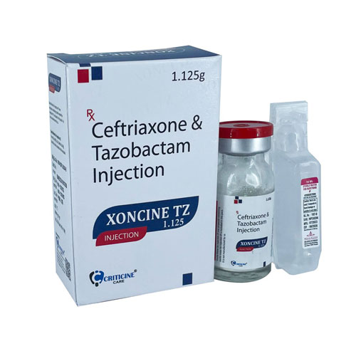 Ceftriaxone 1GM + Tazobactam 125Mg Injections