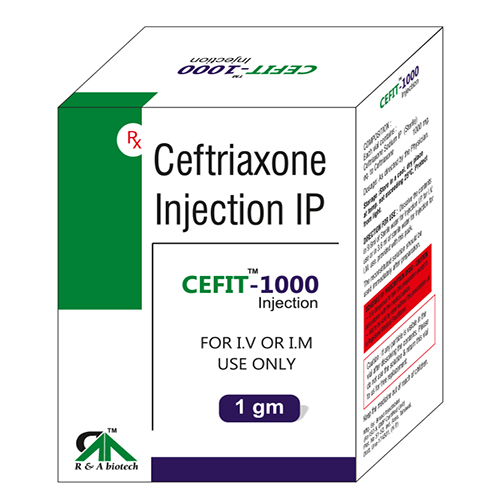 Ceftriaxone Sodium (Sterile) IP 1000mg Injection