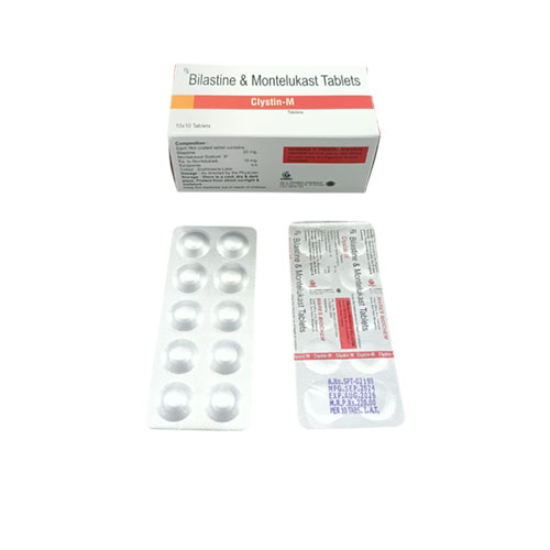 Bilastine 20 mg + Montelukast Sodium 10 mg Tablets