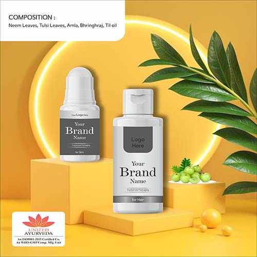 Neem Leaves + Tulsi Leaves + Amla + Bhringhraj + Til Oil