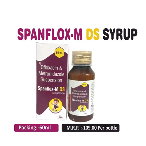 Ofloxacin 100mg + Metronidazole 200mg Syrup