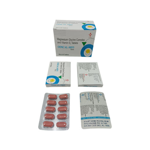 Magnesium Organic Complex + Vitamin D3 with excipients Tablets