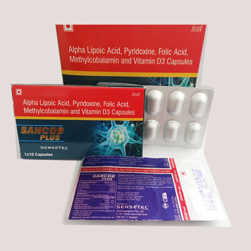 Alpha Lipoic Acid+ Pyridoxine+ Folic Acid+Methylcobalamin+ Vitamin D3 Capsules