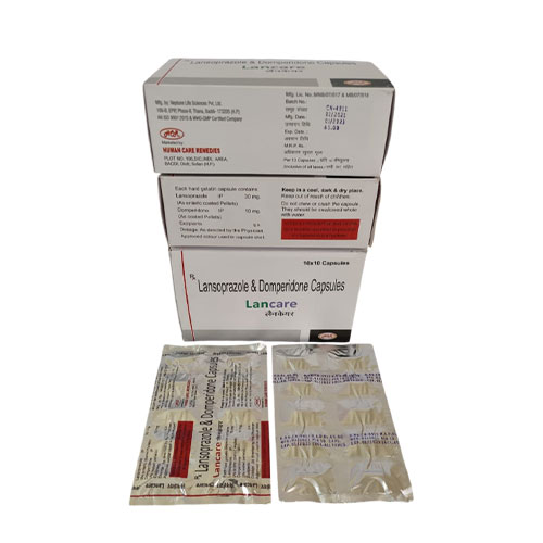 Lansoprazole IP 30 mg + Domperidone IP 10 mg Capsules