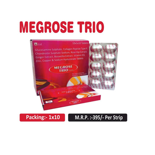 Glucosamine + Collagen Peptide Type-II+ Chondroitin+ rose hip extract + Ginger Exreac Boswellia Tabs