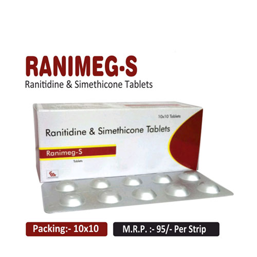 Ranitidine 150mg + simethicone 40mg Tablets