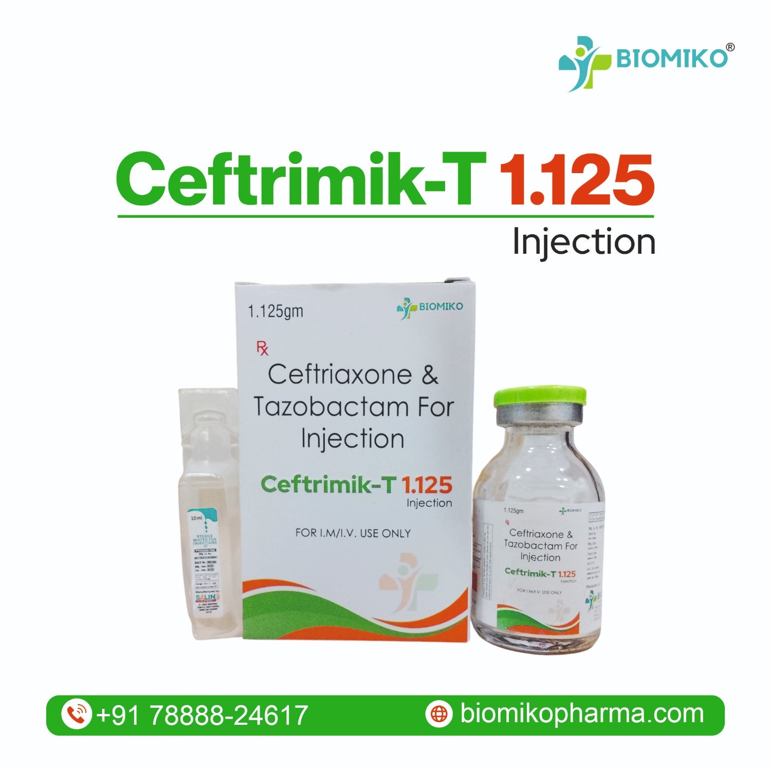 CEFTRIMIK T 1125 INJECTION