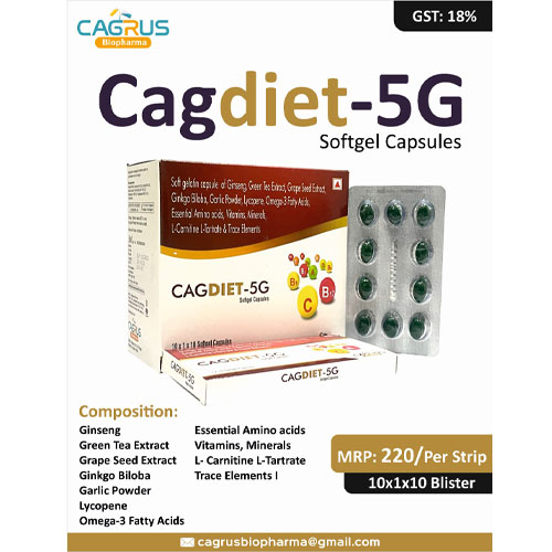 CAGDIET-5G SOFTGEL CAPSULES