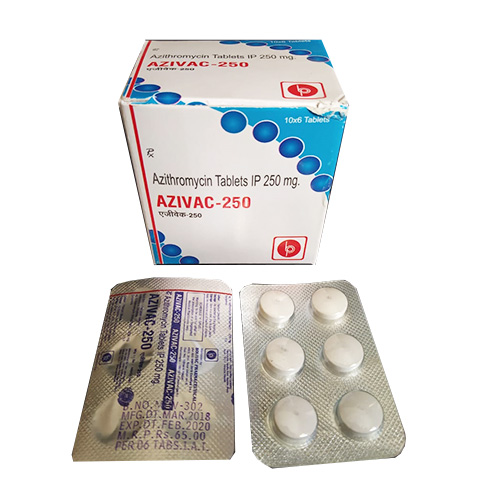 Azithromycin IP 250mg Tablets