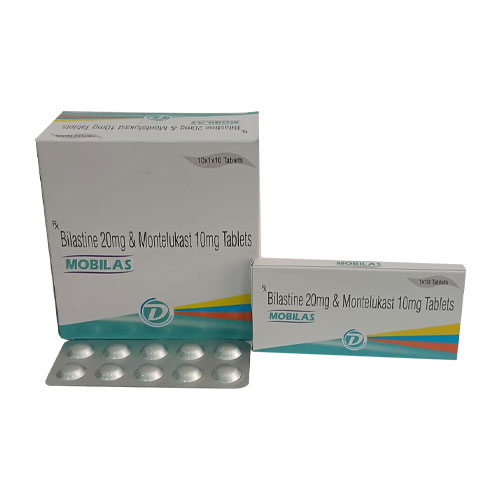 Bilastine 20mg + Montelukast Sodium 10mg Tablets