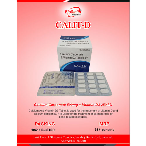 CALIT-D (DRUG) TABLETS