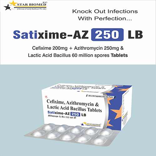 Satixime-AZ 250 LB Tablets