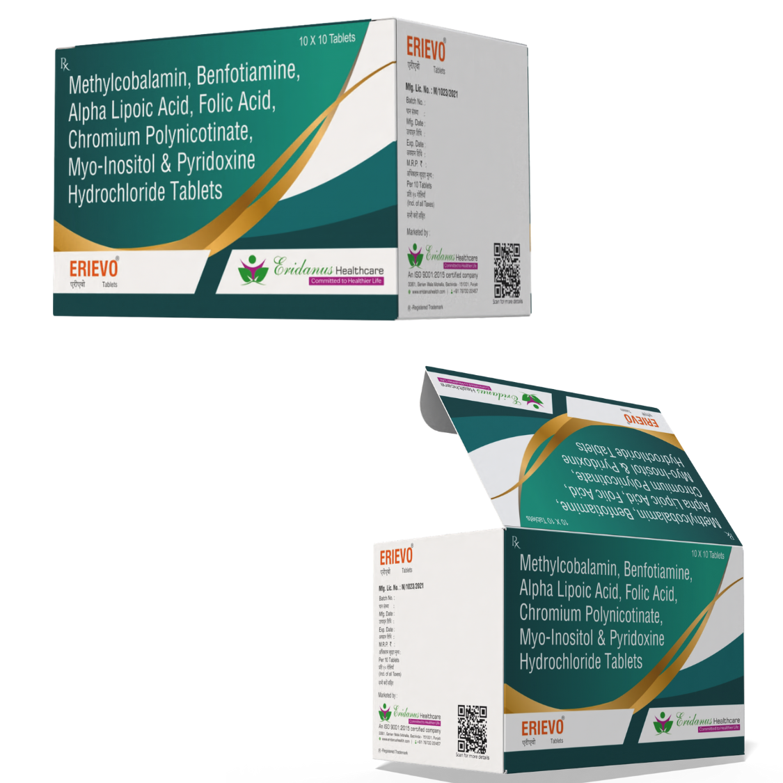 ERIEVO Tablets Methylcobalamin Benfotiamine Alpha Lipoic Acid