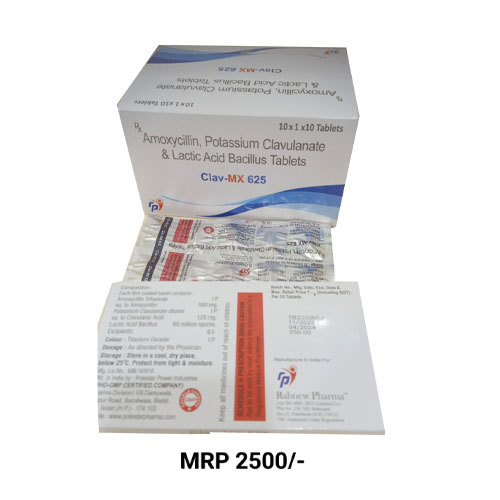 CLAV MX-625 (10*1*10) Tablets