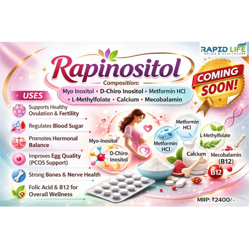 Myo Inositol + D-Chiro Inositol + Metformin HCl + L-Methylfolate + Calcium + Mecobalamin Tablets