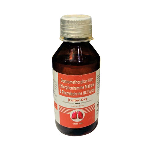 Dextromethorphan 10 mg + Chlorpheniramine Maleate 2 mg + Phenylepherine 5 mg Syrup
